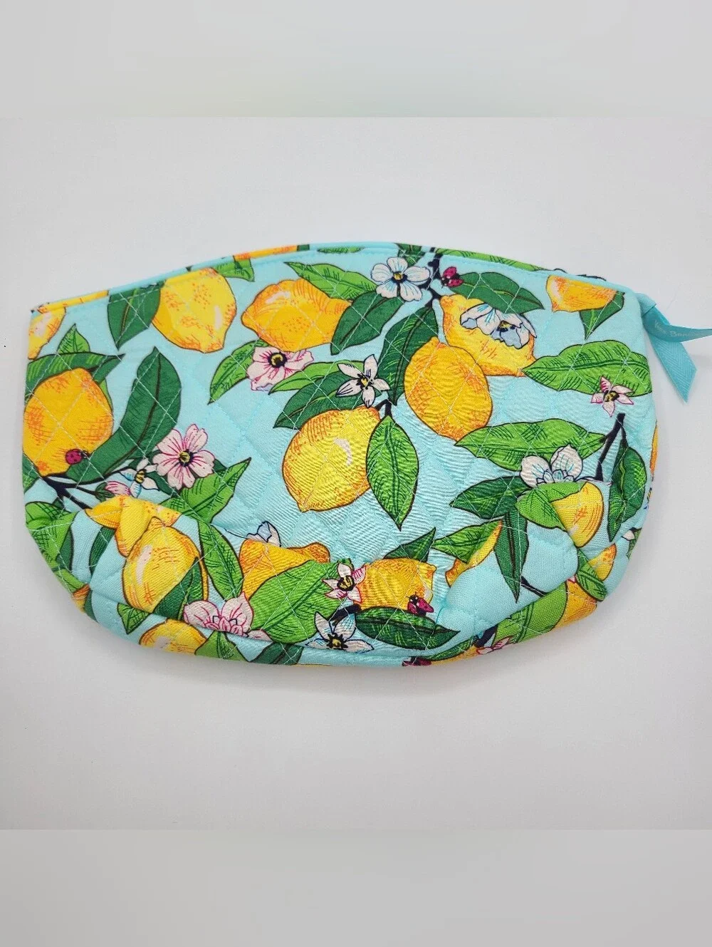 NEW Vera Bradley Lemon Grove Grand Travel Cosmetic